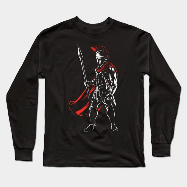 Spartan 300 Long Sleeve T-Shirt by albertocubatas